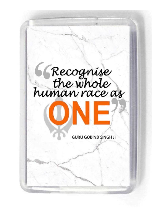 Recognise the whole human race as one
