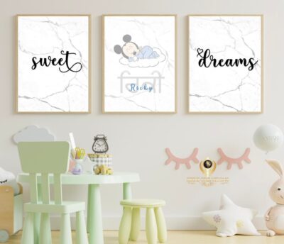Personalised Gurmukhi sweet dreams print for children