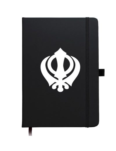 Khanda black journal/notebook
