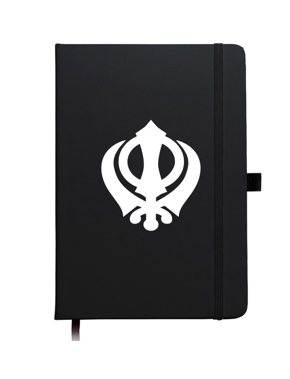 Khanda black journal/notebook
