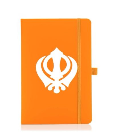 Khanda orange journal/notebook