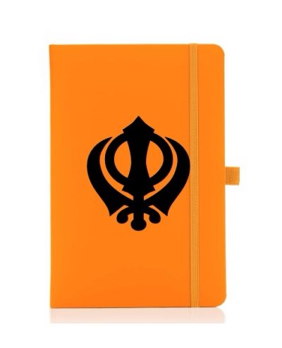 Khanda orange journal/notebook