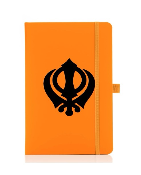 Khanda orange journal/notebook