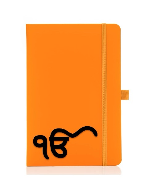 Ik Onkar orange journal/notebook