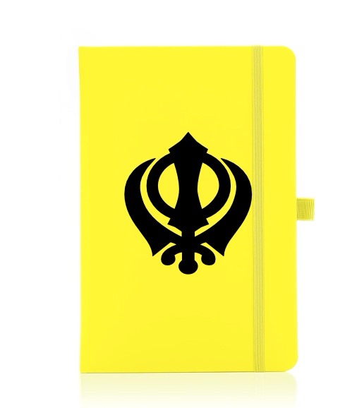 Khanda yellow journal/notebook