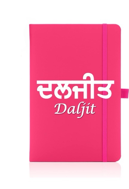 Personalised Gurmukhi pink journal/notebook Copy - Image 2