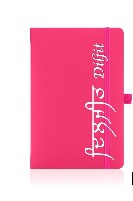 Personalised Gurmukhi pink journal/notebook Copy